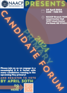 NAACP Candidates Forum on Monday 8